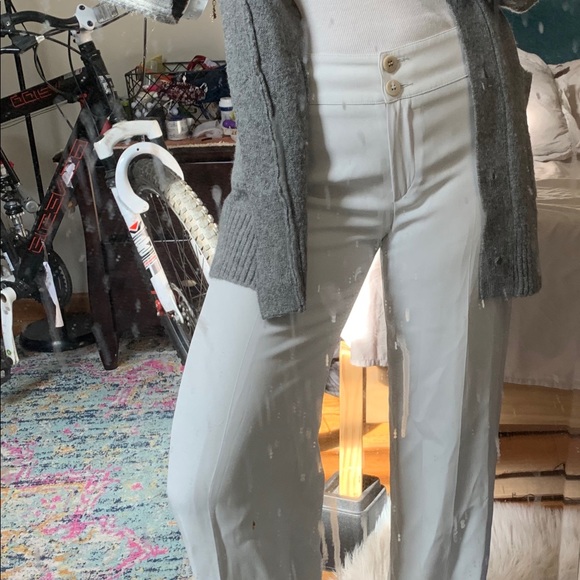 Icy white wide leg trousers - Picture 8 of 10